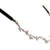 GEMSHINE Lotusblumen Blütenast Halskette Choker. 925 Silber oder hochwertig vergoldet. Hand Made in Madrid / Spain. Qualitätsvoller Schmuck im edlen Etui., Metall Farbe:Silber – Bild 5