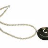 Gemshine - Damen - Halskette - Anhänger - Medaillon - Perlen - 925 Silber - Perlmutt - Grau - 5 cm – Bild 4
