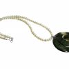Gemshine - Damen - Halskette - Anhänger - Medaillon - Perlen - 925 Silber - Perlmutt - Grau - 5 cm – Bild 5