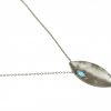 Gemshine - Damen - Halskette - Anhänger - 925 Silber - Marquise - Minimalistisch - Design - Topas - Blau - 45 cm – Bild 3