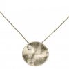 Gemshine - Damen - Halskette - Anhänger - 925 Silber - Schale -  Geometrisch - Design - Perle - Weiß - 45 cm