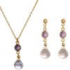 GEMSHINE Ohrringe mit Amethysten, violett und lila Edelstein Tropfen. Hochwertig vergoldete Ohrhänger. Made in München / Deutschland. Im eleganten Schmucketui geliefert. Auch als SET mit Halskette. – Bild 5