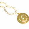 Gemshine - Damen - Halskette - Anhänger - Medaillon - Vergoldet - Perlmutt - Creme Gold - 5 cm – Bild 4