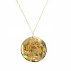 Gemshine - Damen - Halskette - Anhänger - Medaillon - Perlmutt - Vergoldet - Grau - 5 cm – Bild 5