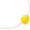 Gemshine - Damen - Halskette  -  Anhänger - Vergoldet - Bernstein - Gelb - Orange - 45 cm – Bild 4