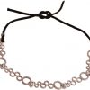 GEMSHINE Damenhalskette Choker in Silber oder rose vergoldet mit längenverstellbares schwarzes Samtband. Made in München / Germany. Qualitätsvoller Schmuck im edlen Etui., Metall Farbe:Silber – Bild 4