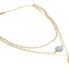 GEMSHINE Halskette Choker mit facettierten Mondsteinen und Mandala. 925 Silber oder hochwertig vergoldet. Qualitätsvoller Schmuck Made in München / Deutschland, Metall Farbe:Silber vergoldet – Bild 5