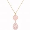 GEMSHINE Halskette mit Mandala und Rosenquarz Edelstein. Anhänger aus Silber, vergoldet oder rose an 45cm Kette. Made in Madrid / Spanien. Im edlen Geschenketui. – Bild 5