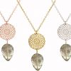 GEMSHINE Halskette mit Mandala und Rauchquarz Edelstein. Anhänger aus Silber, vergoldet oder rose an 45cm Kette. Made in Madrid / Spanien. Im eleganten Geschenketui. – Bild 5