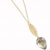 GEMSHINE Halskette mit Mandala und Rauchquarz Edelstein. Anhänger aus Silber, vergoldet oder rose an 45cm Kette. Made in Madrid / Spanien. Im eleganten Geschenketui. – Bild 4