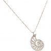 GEMSHINE Maritim Nautics Halskette mit Nautilus Muschel aus 925 Silber, hochwertig vergoldet oder rose im Navy Stil - Made in Madrid, Spanien, Metall Farbe:Silber – Bild 3