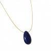 Gemshine - Damen - Lapis Lazuli - Anhänger - Halskette - Blau - Vergoldet - Tropfen - 45 cm – Bild 5