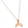 GEMSHINE Maritim Nautics Halskette mit Walflosse. Walfischflosse aus 925 Silber, hochwertig vergoldet oder rose im Navy Stil - Made in Madrid, Spanien, Metall Farbe:Silber vergoldet – Bild 3