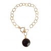 Gemshine - Damen - Armband - Vergoldet - Rauchquarz - Braun - CANDY