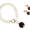 Gemshine - Damen - Armband - Vergoldet - Rauchquarz - Braun - CANDY – Bild 3