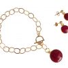 Gemshine - Damen - Armband - Vergoldet - Rubin - Rot - CANDY – Bild 3