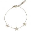 GEMSHINE Armband Silber, vergoldet oder rose vergoldet mit Verlängerungskettchen. Hochwertige Armkette mit Sternenkonstellation. Qualitätsvoller Schmuck., Metall Farbe:Silber