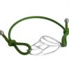 Gemshine - Damen - Armband - KNOTS - Schmetterling Flügel -  925 Silber - Grün - Größenverstellbar – Bild 4