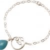 GEMSHINE Damenarmband aus 925 Silber mit YOGA Lotusblume und Türkis Tropfen. Edelstein hervorragender Qualität und Farbe. Made in Madrid / Spanien. Im eleganten Schmucketui mit Geschenkverpackung