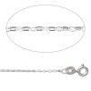 GEMSHINE 925 Silber Halskette. 1 mm Ankerkette im klassischen Design mit Längen von 40 bis 61 cm, Ketten Länge:46