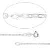 GEMSHINE 925 Silber Halskette. 1,5 mm Ankerkette im klassischen Design mit Längen von 40 bis 46 cm, Ketten Länge:46