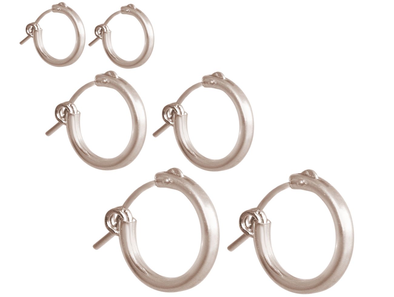 GEMSHINE 925 Silber Creolen Ohrringe im klassischen Design in Größen 12 mm - 40 mm. Made in Madrid / Spanien, Ohrringe Diameter:12 – Bild 5