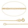 GEMSHINE 14k 585 Gold Halskette. 0,9 mm Ankerkette im klassischen Design mit Längen von 40 bis 76 cm, Ketten Länge:76 – Bild 3