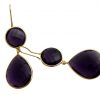 Gemshine - Damen - Ohrringe - 925 Silber - Vergoldet - Amethyst - Violett  - CANDY - Tropfen - 6 cm – Bild 4