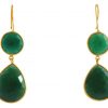 Gemshine - Damen - Ohrringe - 925 Silber - Vergoldet - Smaragd - Grün - CANDY - Tropfen - 6 cm