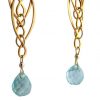 Gemshine - Damen - Ohrringe - Aquamarin Quarz - 925 Silber - Vergoldet - Blau - INFINITY - 7,5 cm – Bild 5