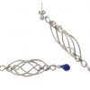 Gemshine - Damen - Ohrringe - Iolith - 925 Silber - Blau - INFINITY - 7,5 cm – Bild 4