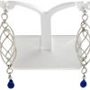Gemshine - Damen - Ohrringe - Iolith - 925 Silber - Blau - INFINITY - 7,5 cm – Bild 3