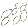 Gemshine - Damen - Ohrringe - 925 Silber - Lotus Blüten Blätter - LEAVES - 5,5 cm
