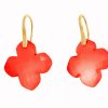 Gemshine - Damen - Ohrringe - 925 Silber Vergoldet - Karneol - Rot - GEM - 2,5 cm – Bild 3