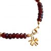 Gemshine - Damen - Armband - Vergoldet - Granat - Facettiert - Rot - Dunkelrot – Bild 5