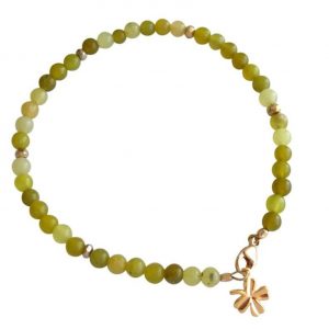 Gemshine - Damen - Armband  - Vergoldet - Jade - Grün