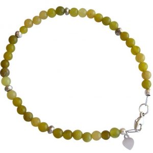 Gemshine - Damen - Armband  - 925 Silber - Jade - Grün