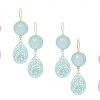 GEMSHINE Damenohrringe mit Mandalas und Chalcedon Edelsteinen. Ohrhänger. Made in Madrid / Spanien. Im eleganten Geschenketui geliefert. – Bild 4
