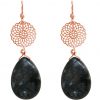 GEMSHINE Damenohrringe mit Mandalas und Labradoriten hervorragender Qualität. Ohrhänger. Made in Madrid / Spanien. Im eleganten Geschenketui. – Bild 5