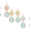 GEMSHINE Damenohrringe mit Mandalas und meeresgrünen Chalcedon Edelsteinen hervorragender Qualität. Ohrhänger. Made in Madrid / Spanien. Im eleganten Geschenketui – Bild 5