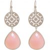 GEMSHINE Damenohrringe mit Mandalas und Rosenquarz Edelsteinen hervorragender Qualität. Ohrhänger. Made in Madrid / Spanien. Im eleganten Geschenketui geliefert. – Bild 4