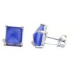 Gemshine - Damen - Ohrringe - 925 Silber - Chalcedon - Blau - 10mm – Bild 3