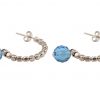 Gemshine - Damen - Ohrringe - 925 Silber - Loop - Blau - 3 cm – Bild 3