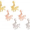GEMSHINE Ohrringe mit Einhorn. Ohrhänger aus 925 Silber mit einer Länge von 2,5cm. Made in Spanien. Im eleganten Geschenketui geliefert., Metall Farbe:Silber