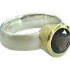 Gemshine - Damen - Ring - Silber 925 - Vergoldet - Rauchquarz - Braun, Ringgröße:56 (17.8) – Bild 3