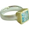 Gemshine - Damen - Ring - Silber 925 - Vergoldet - Topas - Blau, Ringgröße:56 (17.8) – Bild 4