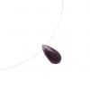 Gemshine - Damen - Halskette  -  Anhänger - 925 Silber - Amethyst - Tropfen - Facettiert - Violett - 45 cm – Bild 5
