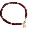 Gemshine - Damen - Armband Set - Golden Dream - Granat - Aventurin - Rot - Orange - Vergoldet – Bild 4
