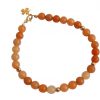 Gemshine - Damen - Armband Set - Golden Leaves - Jade - Aventurin - Grün - Orange - Vergoldet – Bild 4