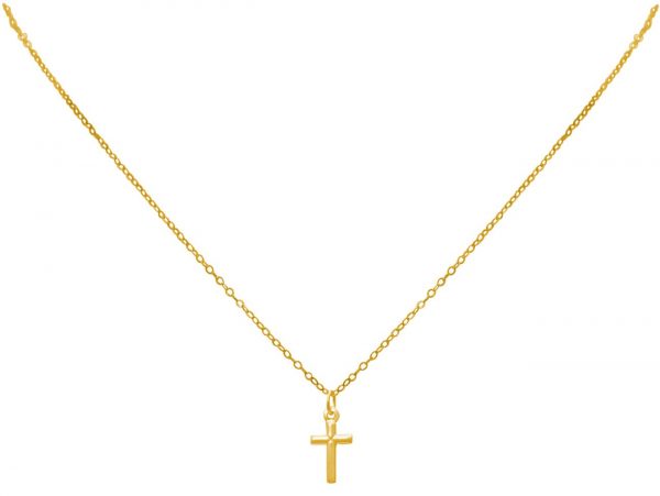 Gemshine  - Unisex - Anhänger - Vergoldet - 925 Sterling Silber - Kreuz - 45 cm – Bild 4